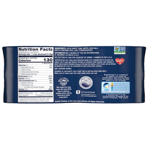 Chicken Of The Sea Chicken Of The Sea Solid Albacore Tuna In Water 20 oz., PK6 - 10048000700855