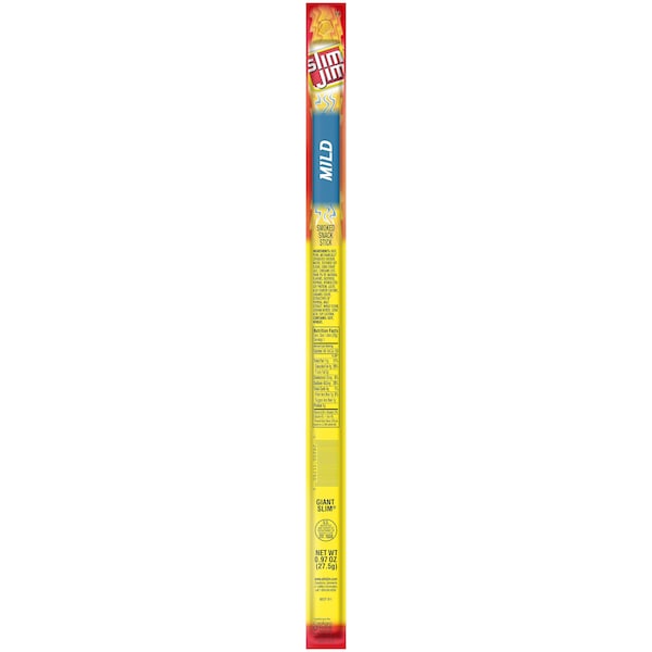 Slim Jim Slim Jim Giant Mild Snack Sticks .97 oz. Sticks, PK144 - 2620011750