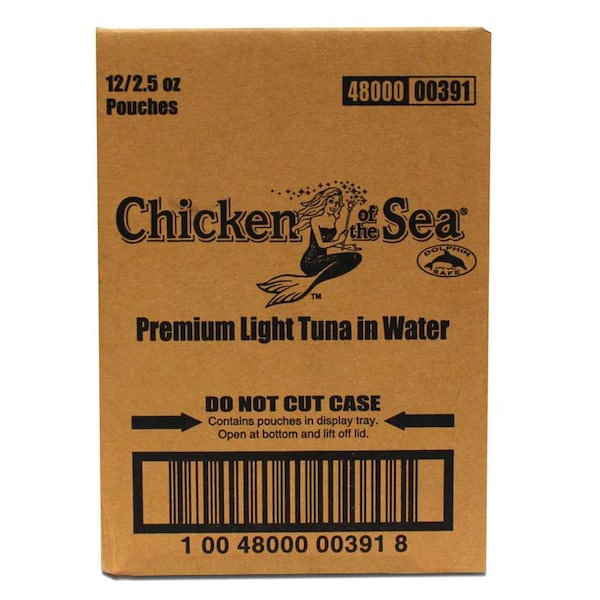 Chicken Of The Sea Chicken Of The Sea Lite Skipjack Small Pouch Tuna 2.5 oz., PK12 - 10048000003918