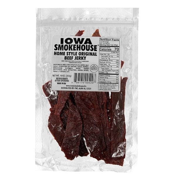 Iowa Smokehouse JERKEY BEEF ORIGINAL 10OZ - IS-10JN