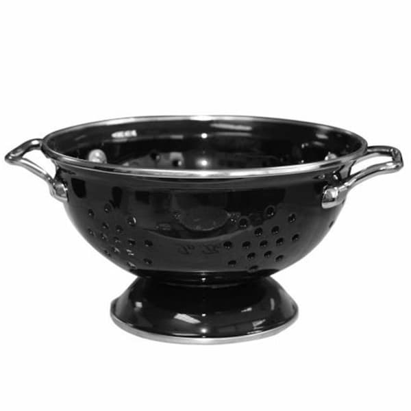 Reston Lloyd Reston Lloyd 18100 1 qt Colander Powder Coated  Black - 18100