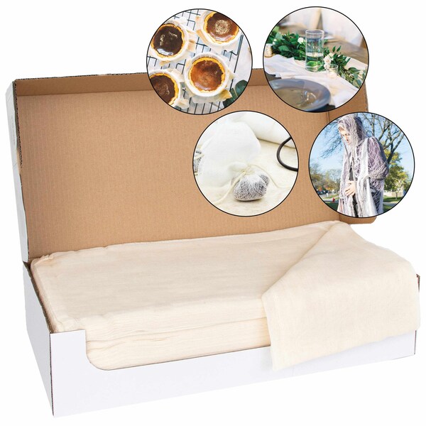 Monarch Brands Cheesecloth Box - Unbleached - Grade 50 - 28in x 24in - N060-W36U-EA
