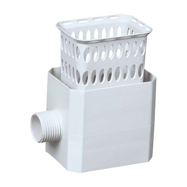 Flex-A-Spout Amerimax 2.5 in. H X 4.25 in. W X 4.75 in. L White Plastic Rainwater Colander - 37042