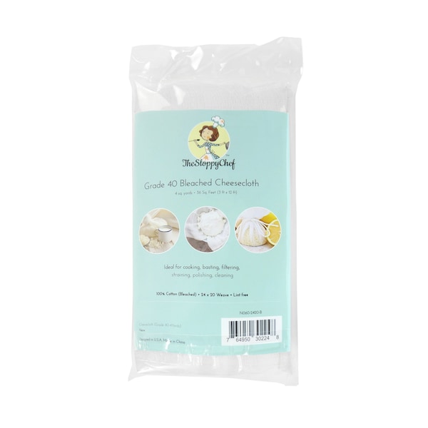 Monarch Brands Cheescloth Bag - Bleached - Grade 40, 50PK - N060-2420-B-CS