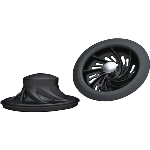 Danco Sink Strainer and Stopper, 4 in Dia, Rubber, For Universal Standard Kitchen Sink Drains - 10009