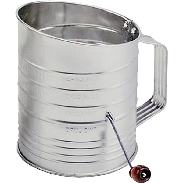 Norpro Hand Crank Sifter, 40 oz, 5 in H, Stainless Steel - 137