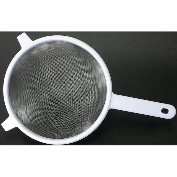 Chef Craft Mesh Strainer, 8 in Mesh, Stainless Steel, 6 in Dia, Plastic Handle - 21491