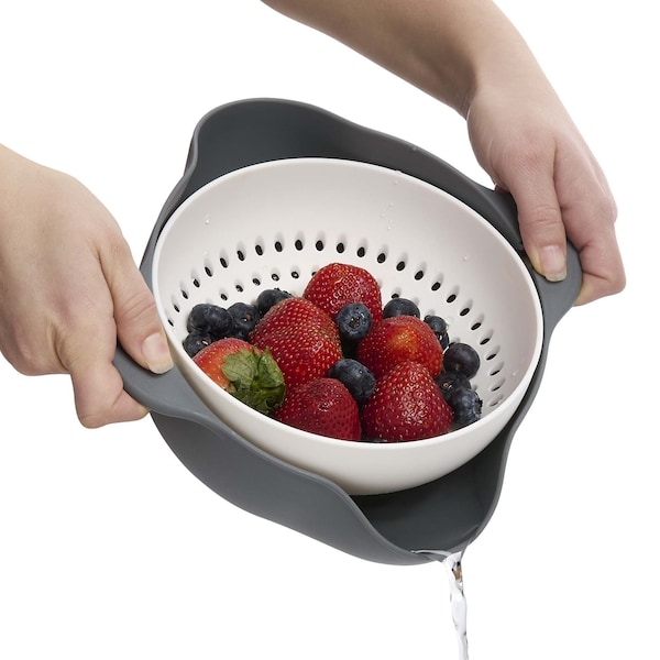 Hic Kitchen Rinse & Drain Colander Bowl RINSE & DRAIN COLANDER BOWL - 43936