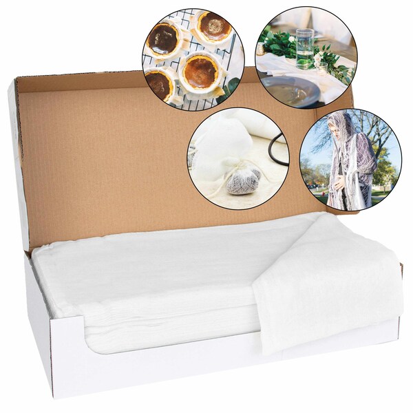 Monarch Brands Cheesecloth Box - Bleached - Grade 40 - N060-W35-EA