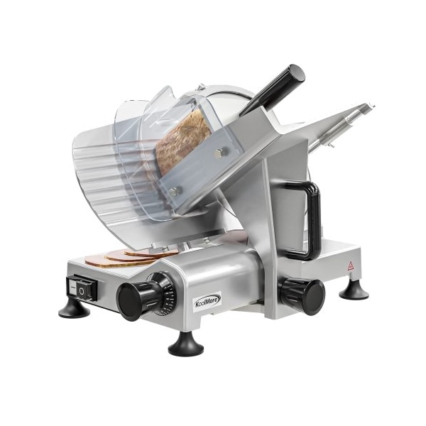 Koolmore Deli Meat Slicer with 10 in Carbon Steel Blade for Cutting and Slicing Food, Electric Cutter - CMS-10S