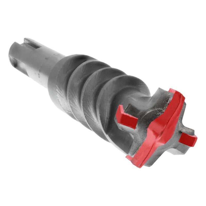 Barrena de martillo con cabeza de carburo completo de 4 cortadores Diablo SDS-Max Rebar Demon de 1-1/8 pulgadas x 8 pulgadas x 13 pulgadas (1 pieza) - DMAMX1250