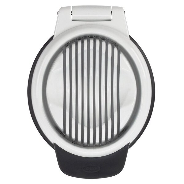 Oxo 1271080V1 Egg Slicer, Stainless Steel Blade, White, Dishwasher Safe - 1271080