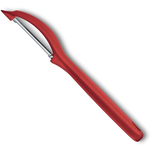 Swiss Army Brands 2024 Kitchen Specialty Knives & Tools Peelers Kitchen Peeler, Serrated Red Packaged - VIC-7.6075.1