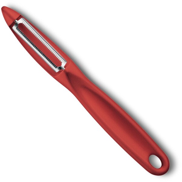 Swiss Army Brands 2024 Kitchen Specialty Knives & Tools Peelers Kitchen Peeler, Serrated Red Packaged - VIC-7.6075.1