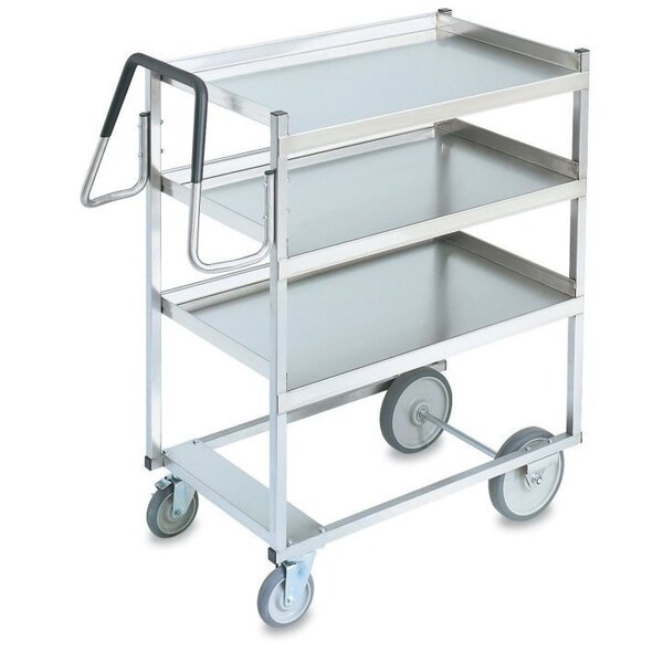 Vollrath Co Vollrath Heavy Duty 3 Shelf Ergonomic Cart, Stainless Steel, 650 Lb. Cap - 97201