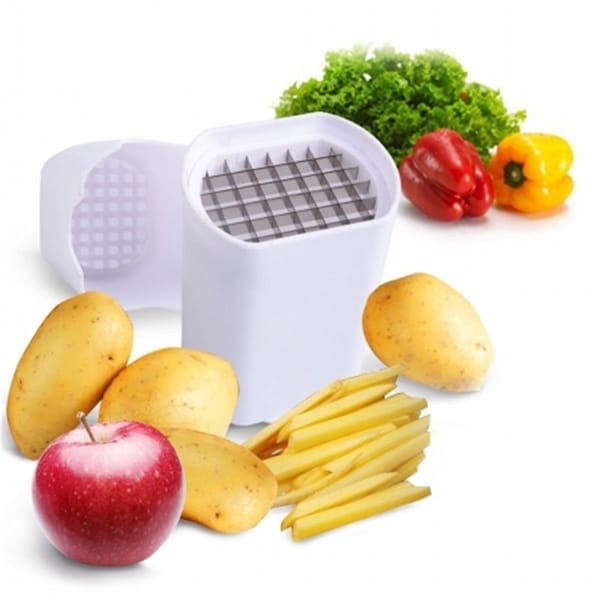 Eat-In Tools French Fry Cutter Vegetable Fruit Slicer Potato, White - EA2629088