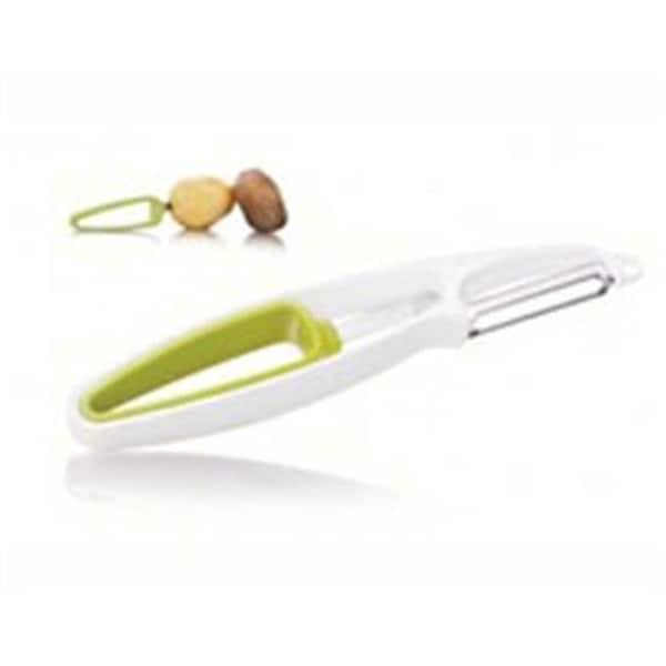 Vacu Vin Vacu Vin VACUVIN4654660 Plus Tools Cheese Slicer Plus Rind Peeler - White And Green J Hook - VACUVIN4654660