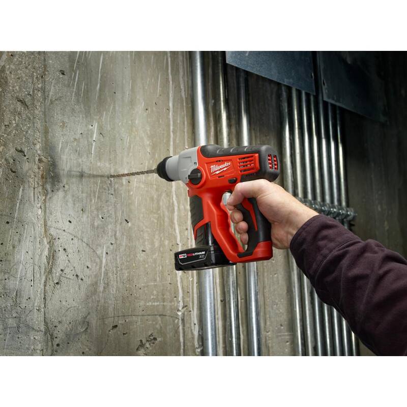 Milwaukee 3/8 pulg. x 12 pulg. Broca de carburo SDS-PLUS de 2 cortes (paquete de 5) - 48-20-8254-5X