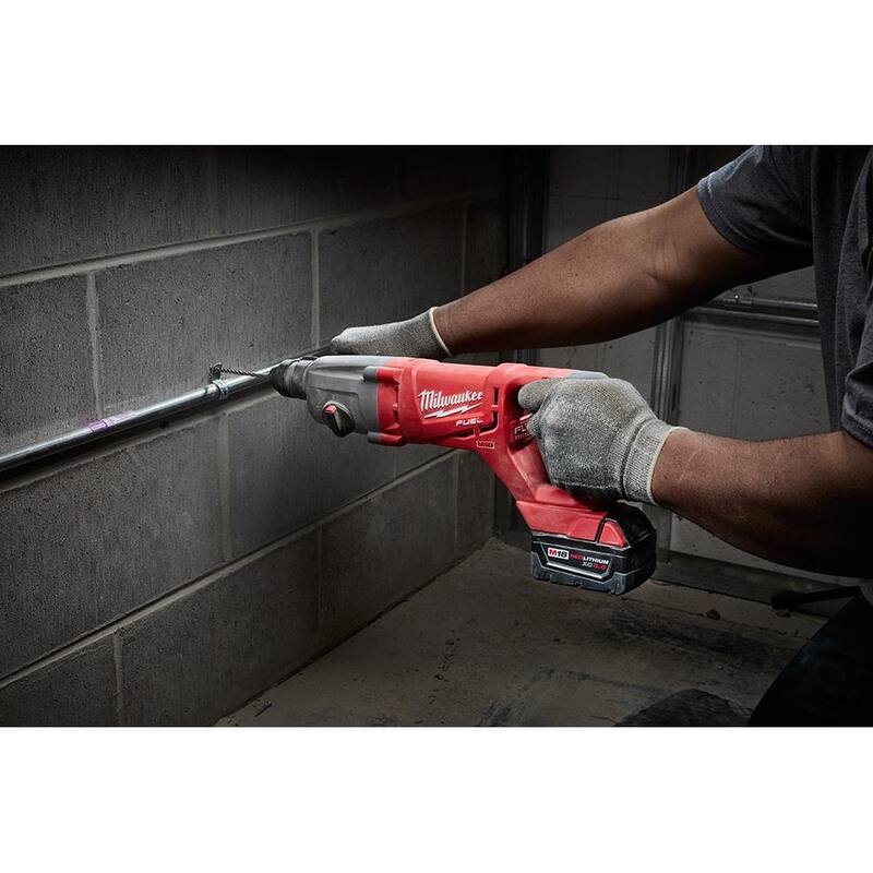 Milwaukee 3/8 pulg. x 12 pulg. Broca de carburo SDS-PLUS de 2 cortes (paquete de 5) - 48-20-8254-5X