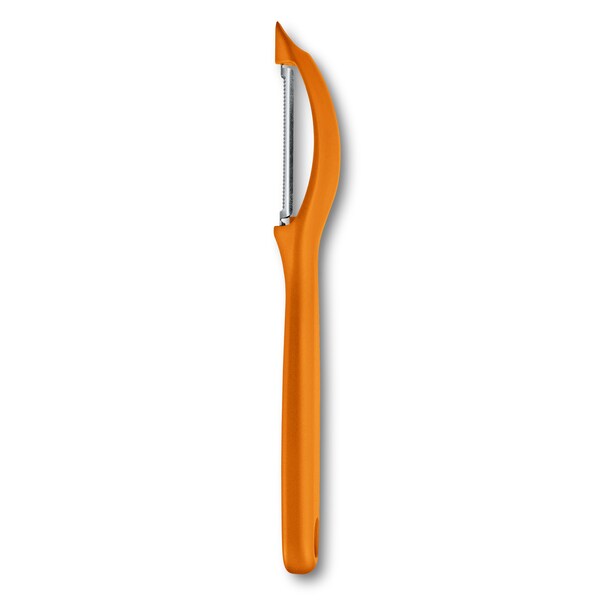 Swiss Army Brands 2024 Kitchen Specialty Knives & Tools Peelers Kitchen Peeler, Serrated Orange Packaged - VIC-7.6075.9