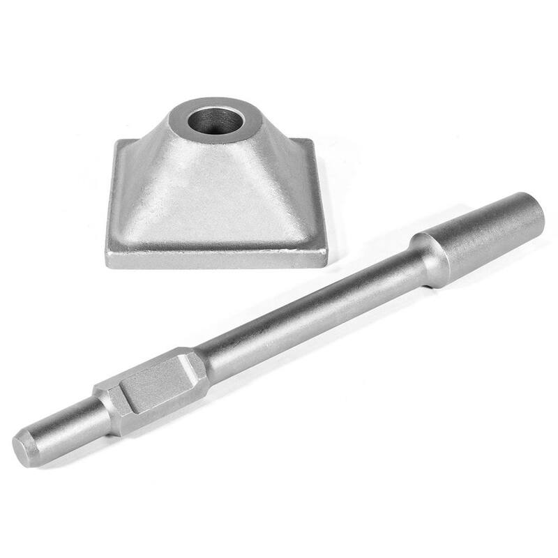 Barra de tamper de acero hexagonal Stark de 6 pulgadas x 6 pulgadas x 1-1/8 pulgadas con placa para martillo eléctrico de demolición - 61119-H1