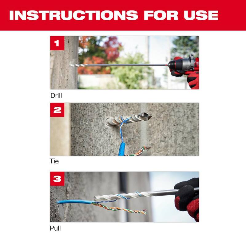 Milwaukee 3/8 pulg. x 18 pulg. Broca multiusos para hanguear carburo Impact Duty SHOCKWAVE - 48-20-8864