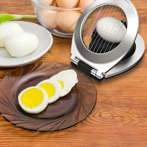 1947Kitchen Stainless Steel Heavy Duty Wire Egg Slicer and Fruit Cutter, 2PK - TI-HOBES-2PK