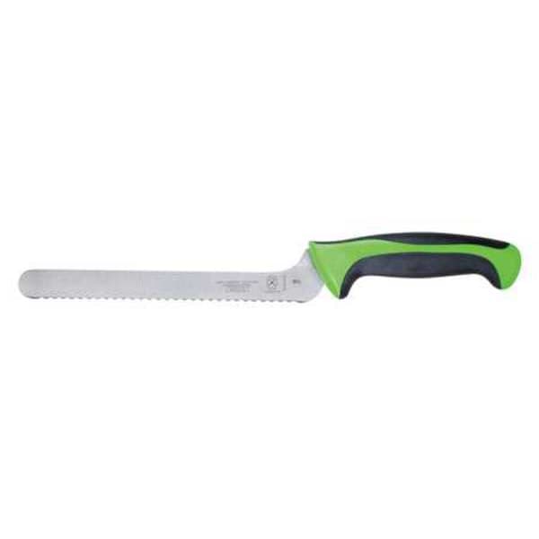 Mercer Cutlery Utility Knife, Offset, Wavy Edge, 8 In, Grn - M22418GR