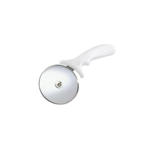 American Metalcraft 4 in White Pizza Cutter - PIZW1