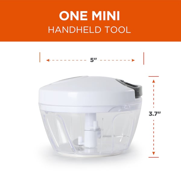 Commercial Chef Mini Food Dicer Slicer Chopper Mincer Shredder, Handheld - CH1501