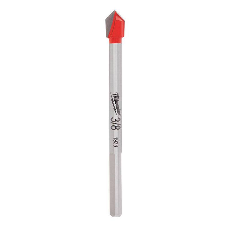 Broca de Vidrio y Azulejo con Punta de Carburo de 3/8 pulgadas de Milwaukee - 48-20-8984