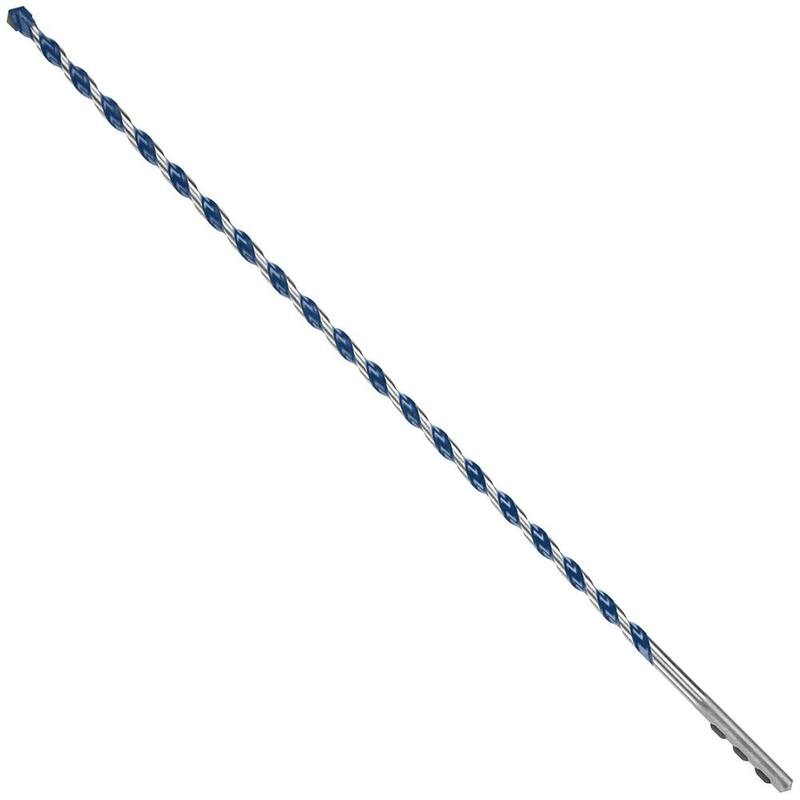 Broca de martillo de carburo turbo BlueGranite de 1/4 pulg. x 12 pulg. de Bosch para perforar concreto, piedra y mampostería - HCBG08T