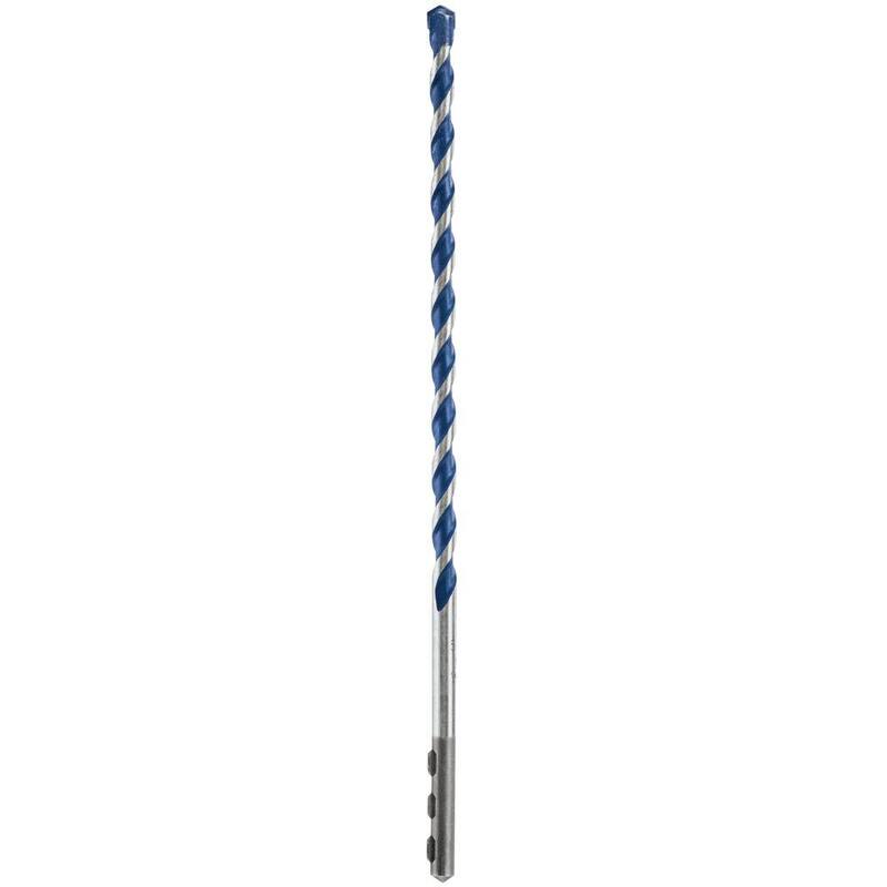 Broca de martillo de carburo turbo BlueGranite de 1/4 pulg. x 12 pulg. de Bosch para perforar concreto, piedra y mampostería - HCBG08T