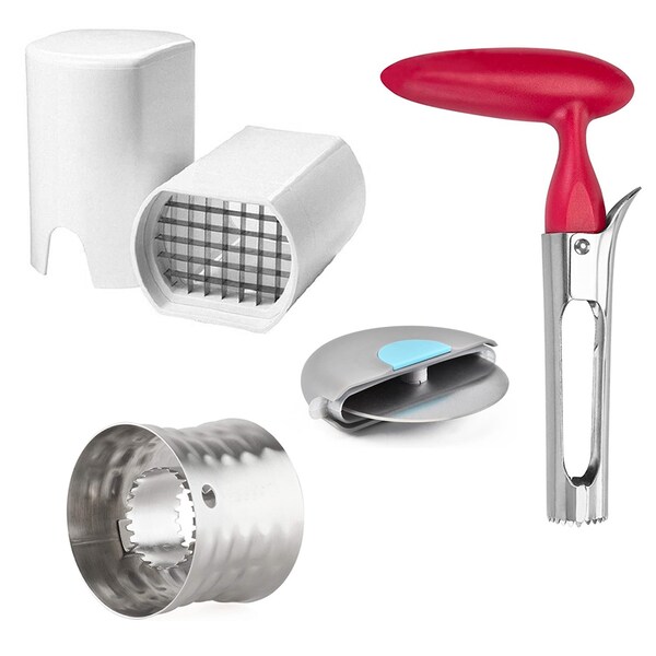 1947Kitchen Kitchen Cutter , Slicer, Dicer, Peeler And Corer Gadgets, 4PK - BUN-4-KITCHENCUTTER-748