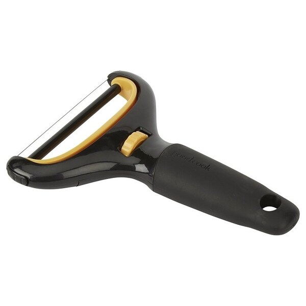 Goodcook Cheese Slicer, Stainless Steel Blade, Plastic Handle, Black - 20331
