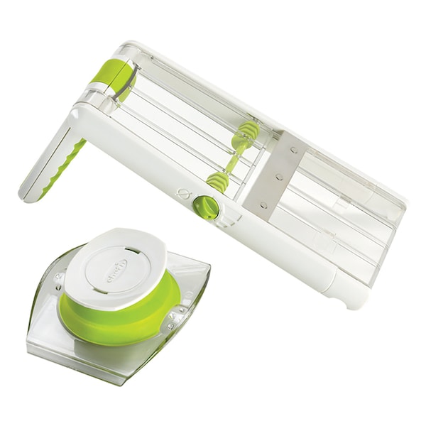 Chef N Chef'n SleekSlice Green/White Plastic/Stainless Steel Collapsible Mandoline - 102-824-120