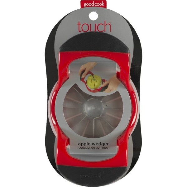 Goodcook Apple Wedger, Stainless Steel Blade, Stainless Steel Handle, Black, Dishwasher Safe: Yes - 20310