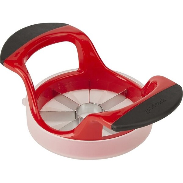 Goodcook Apple Wedger, Stainless Steel Blade, Stainless Steel Handle, Black, Dishwasher Safe: Yes - 20310