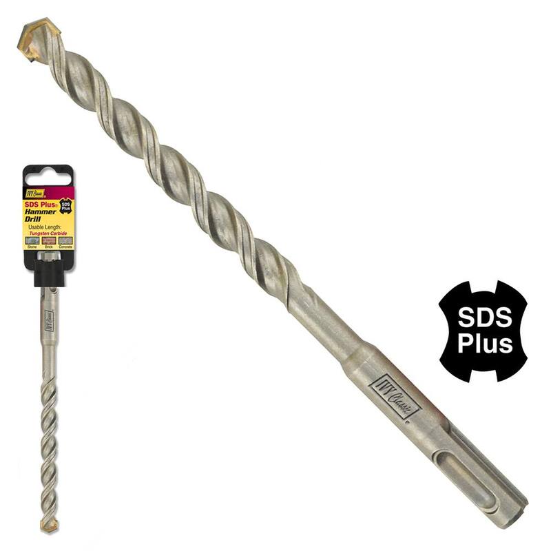 Broca de martillo de carburo de tungsteno con punta SDS Plus de 1/2 pulgadas x 8 pulgadas - 47080.