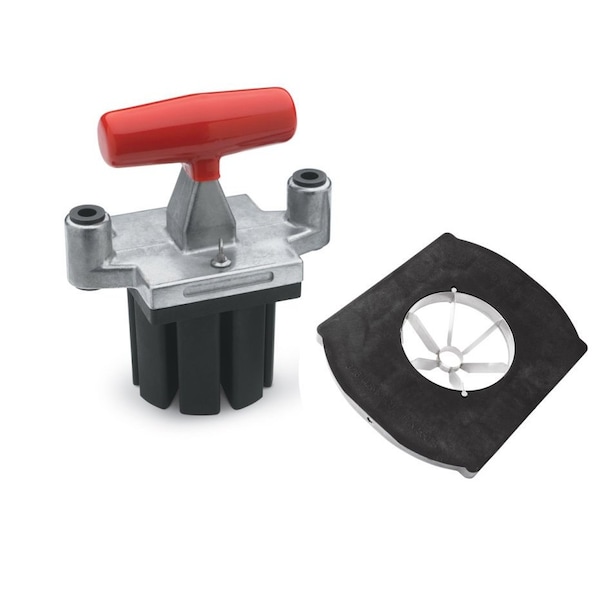 Vollrath Co Vollrath Redco T-Handle Pusher Block & Amp, 6 Section Core, Tabletop - 15087