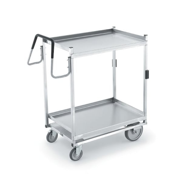 Vollrath Co Vollrath Heavy Duty 2 Shelf Ergonomic Cart, Stainless Steel, 900 Lb. Cap - 97202