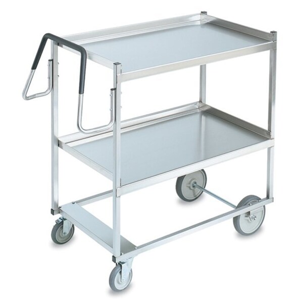 Vollrath Co Vollrath Heavy Duty 2 Shelf Ergonomic Cart, Stainless Steel, 900 Lb. Cap - 97202