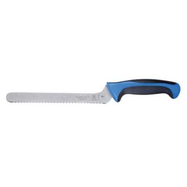 Mercer Cutlery Utility Knife, Offset, Wavy Edge, 8 In, Blue - M22418BL