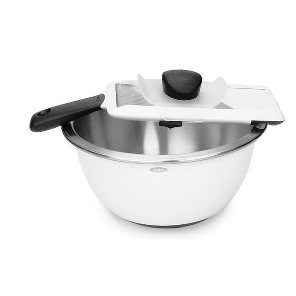 Good Grips 1119100V4 Mandoline Slicer, 3-3/4 in L, Stainless Steel Blade, Dishwasher Safe: Yes - 1119100
