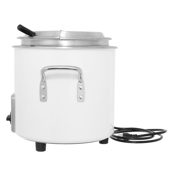 Vollrath Co Vollrath Retro Stock Pot Kettle Rethermalizer, 7 Quart, Pearl White Finish - 7217750