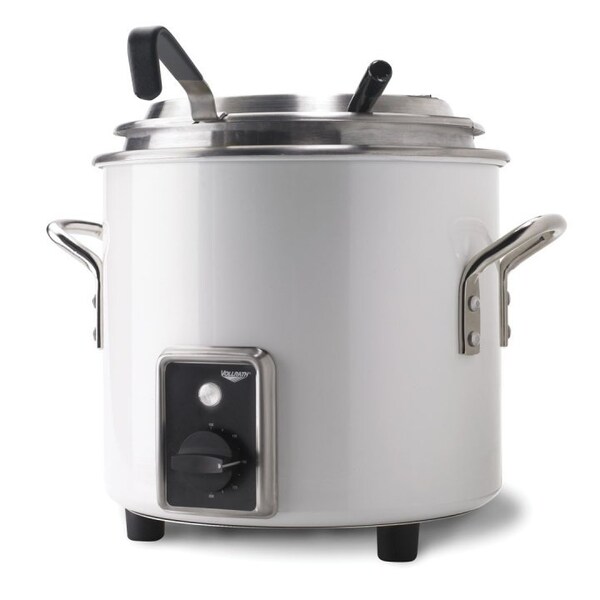 Vollrath Co Vollrath Retro Stock Pot Kettle Rethermalizer, 7 Quart, Pearl White Finish - 7217750
