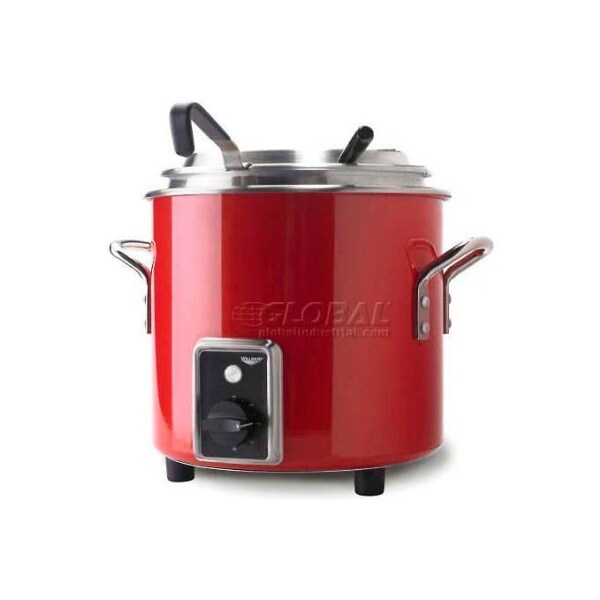 Vollrath Co Vollrath Retro Stock Pot Kettle Rethermalizer, 7 Quart, Fire Engine Red Finish - 7217755