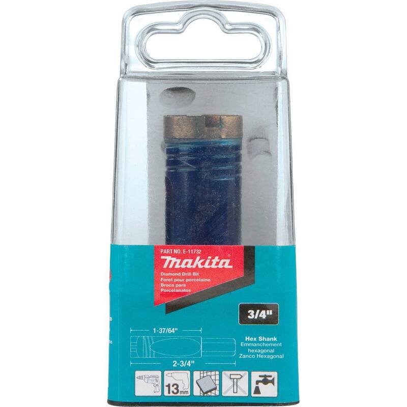 Broca de diamante de 3/4 de pulgada para azulejos - E-11732 de Makita