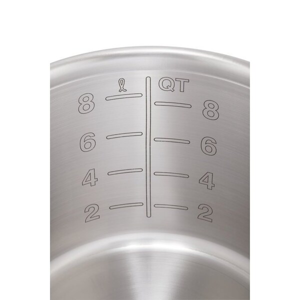 Vollrath Co Vollrath Tri-Ply Stainless Steel Stock Pot, 10 Quart Capacity, 8-1/16 Depth - 77560