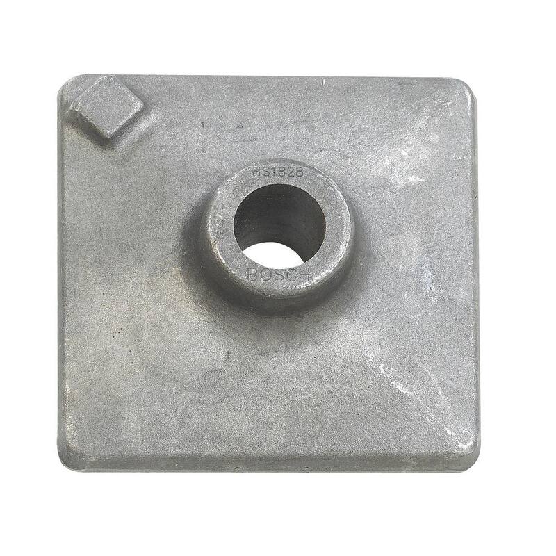 Placa de compactación con percutor de acero redondo de 5 pulgadas x 5 pulgadas con mango hexagonal - HS1828